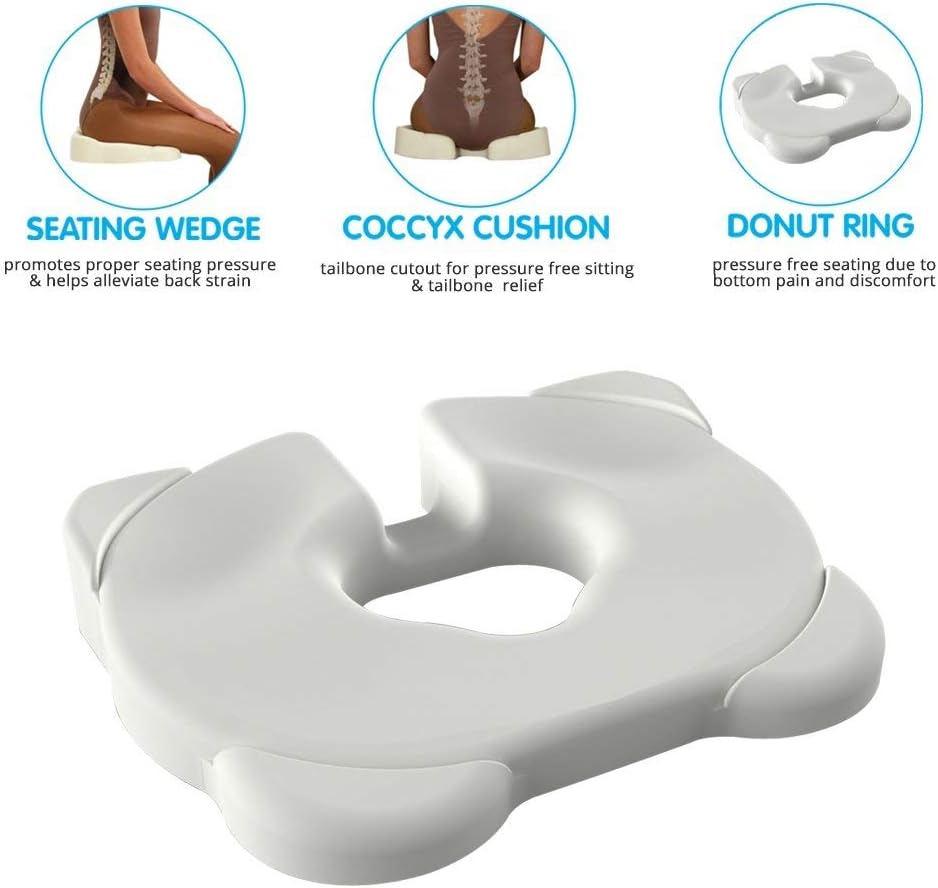 Kabooti Seat Cushion for Coccyx Relief