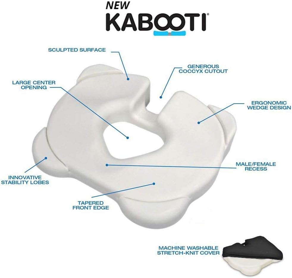 Kabooti Seat Cushion for Coccyx Relief