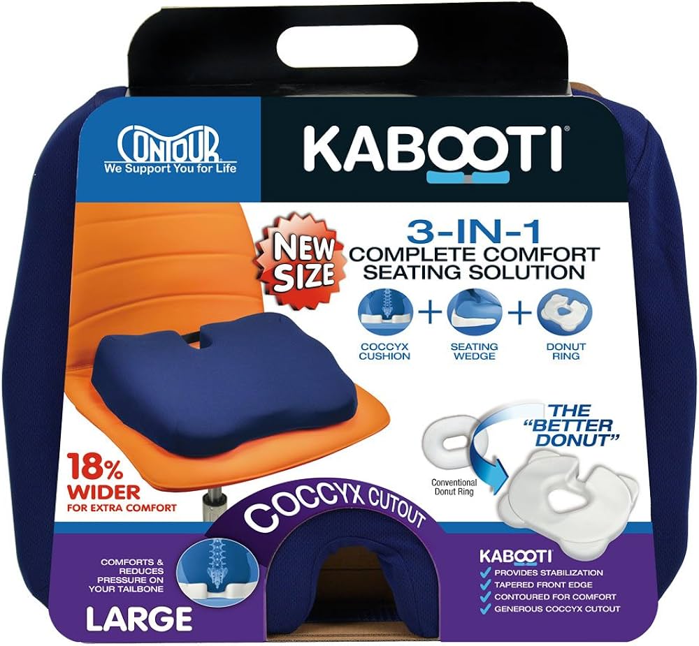 Kabooti Seat Cushion for Coccyx Relief