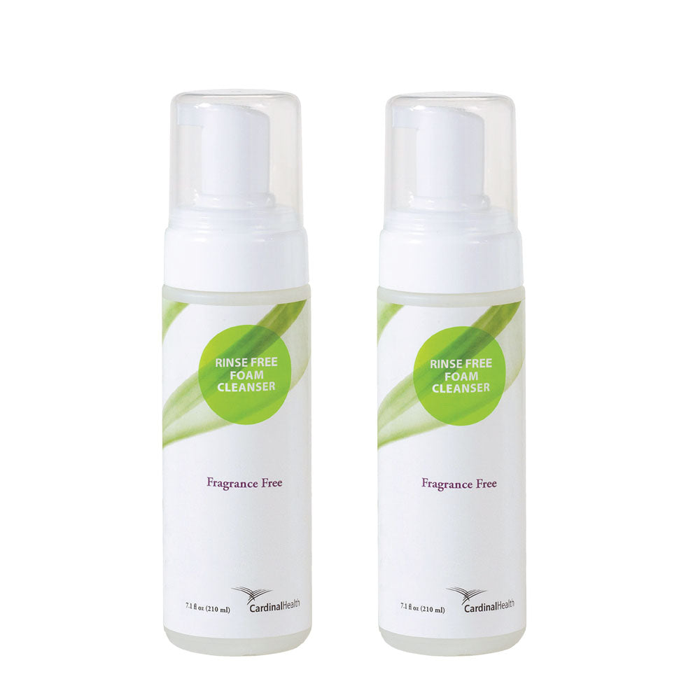 Cardinal Health™ Rinse Free Foam Cleanser 7.1 oz Fragrance Free 2 Pack