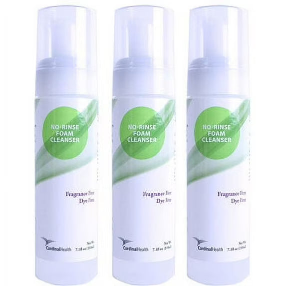 Cardinal Health™ No-Rinse Foam Cleanser Fragrance-Free 7.1 oz 3 PACK