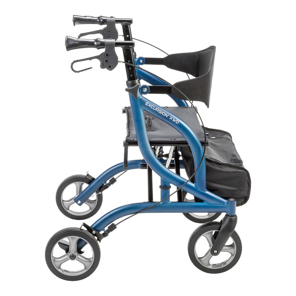 eXcursion XWD Heavy Duty Rollator Rolling Walker, Sapphire 700929