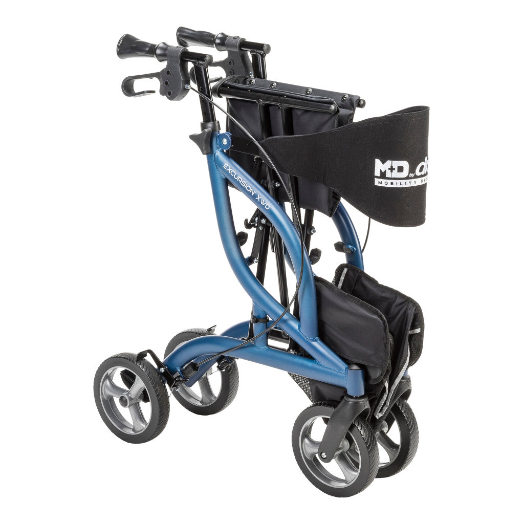 eXcursion XWD Heavy Duty Rollator Rolling Walker, Sapphire 700929