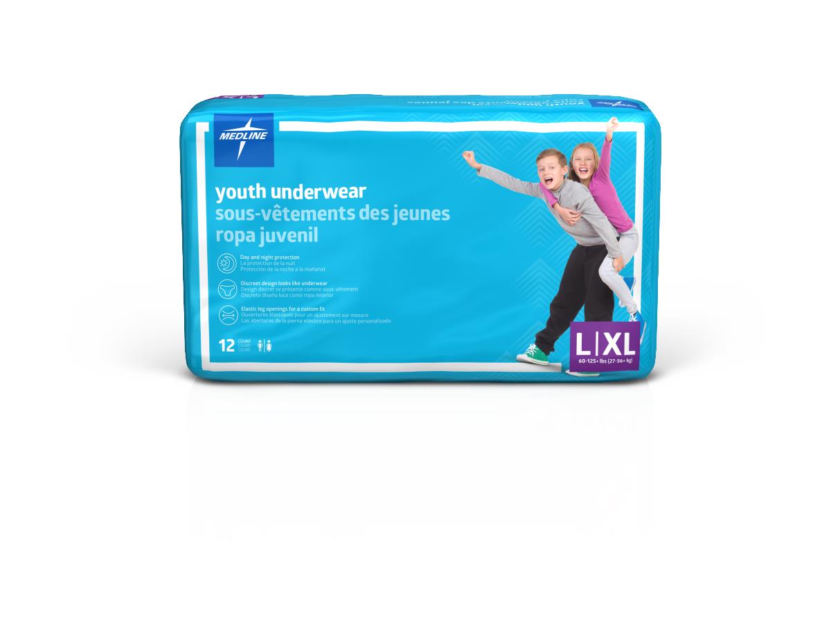 Underwear, Protective, Youth, Lg/Xlg, 60-125 MSC23003AH