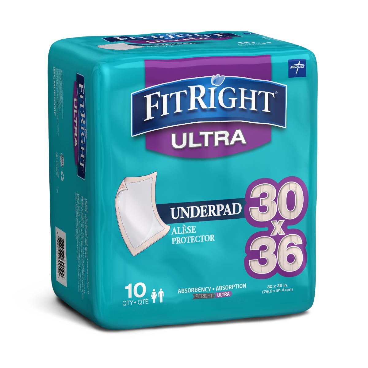 Underpad, Premium, Polymer, 30"X36" MUP2000FZ