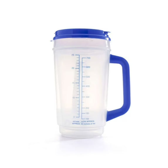 MediChoice Patient Mug, Graduated, Clear Plastic, 32 Ounce, 1 Each
