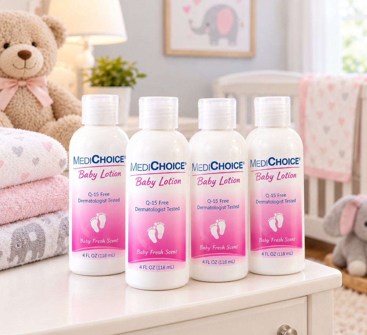 MediChoice Baby Lotion 4oz (BL4040) Pack of 4