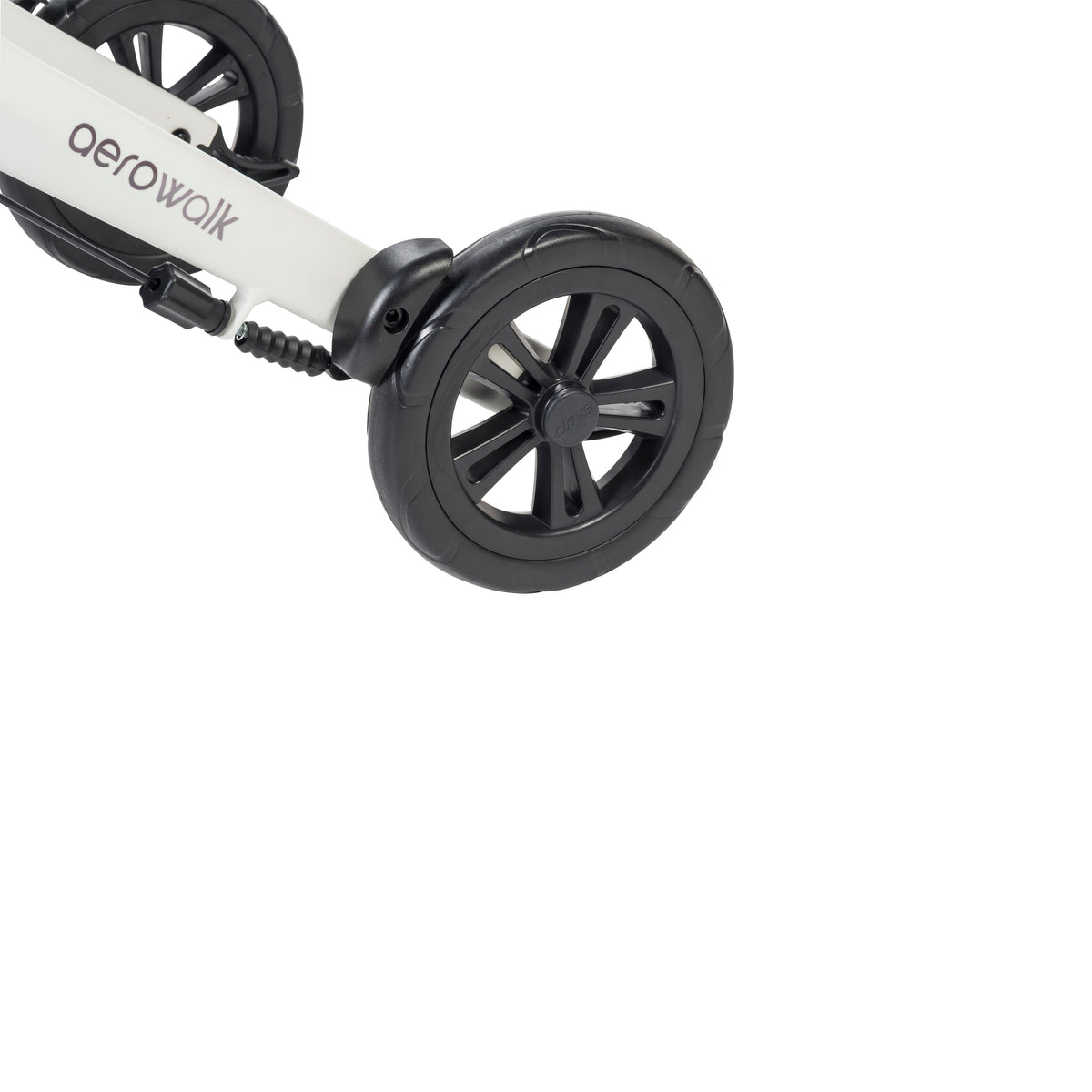 AeroWalk Ultra-Lite Rollator Rolling Walker, White