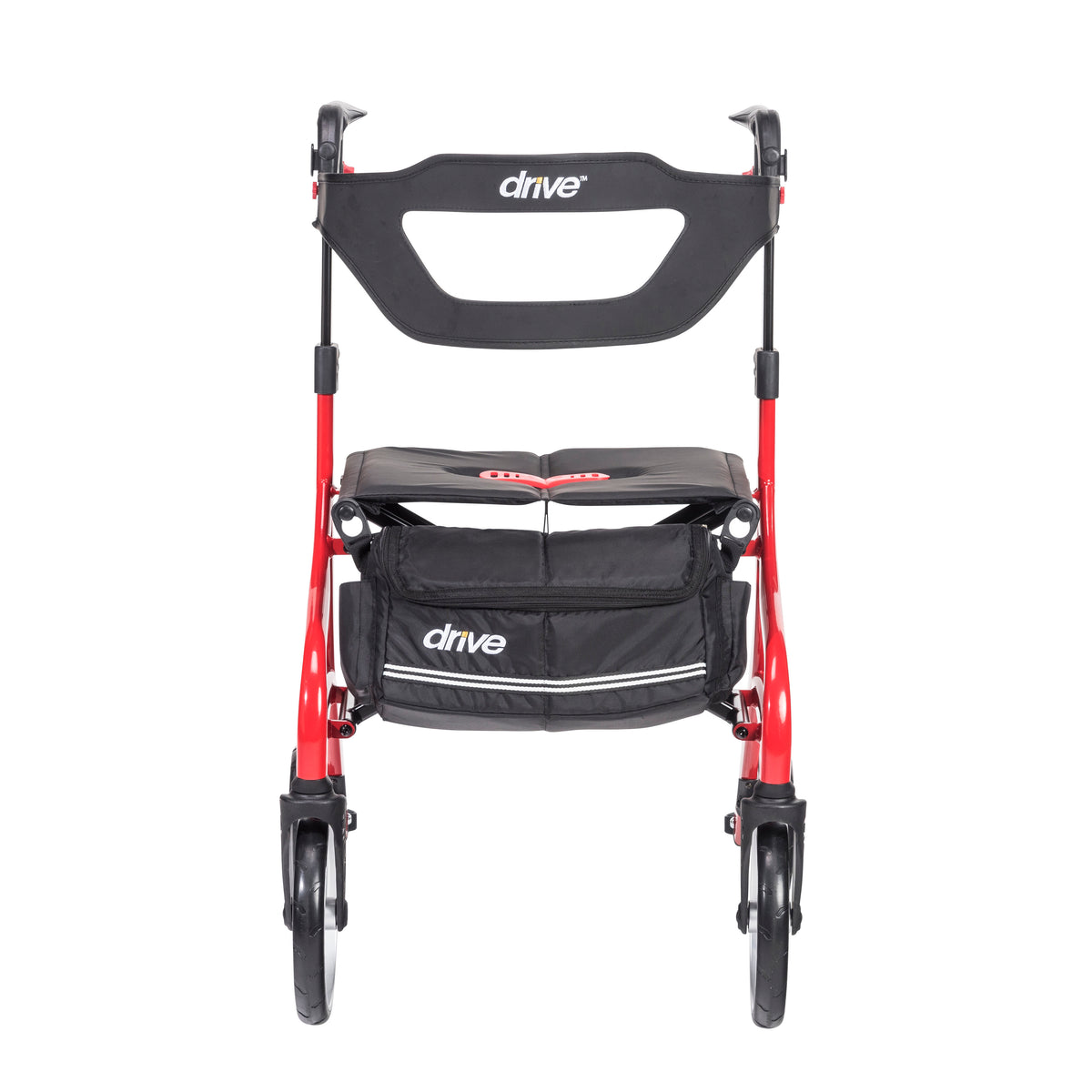 Nitro Sprint Rollator Rolling Walker, Tall, Red
