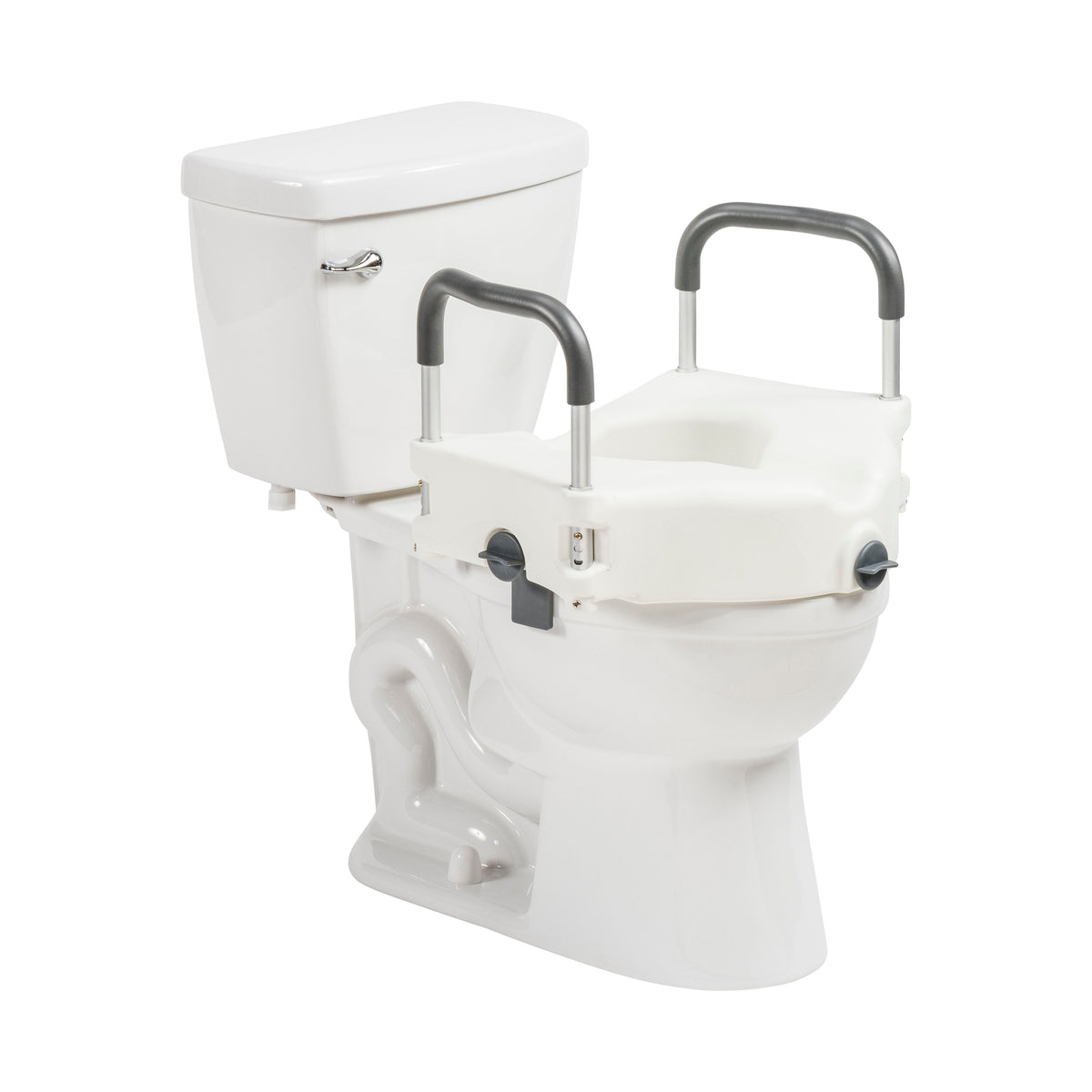 PreserveTech Secure Lock Raised Toilet Seat, 5" Height