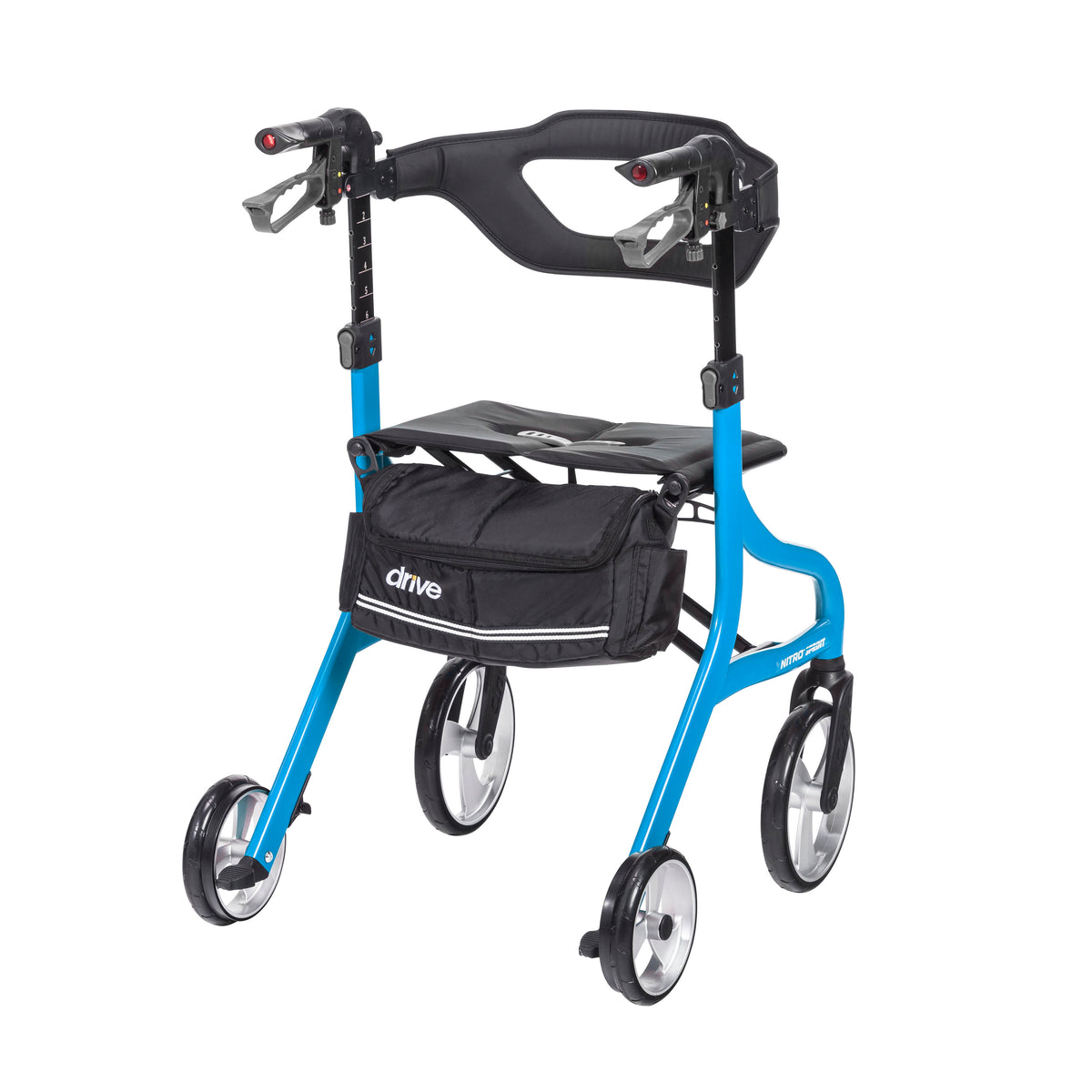 Nitro Sprint Rollator Rolling Walker, Tall, Blue