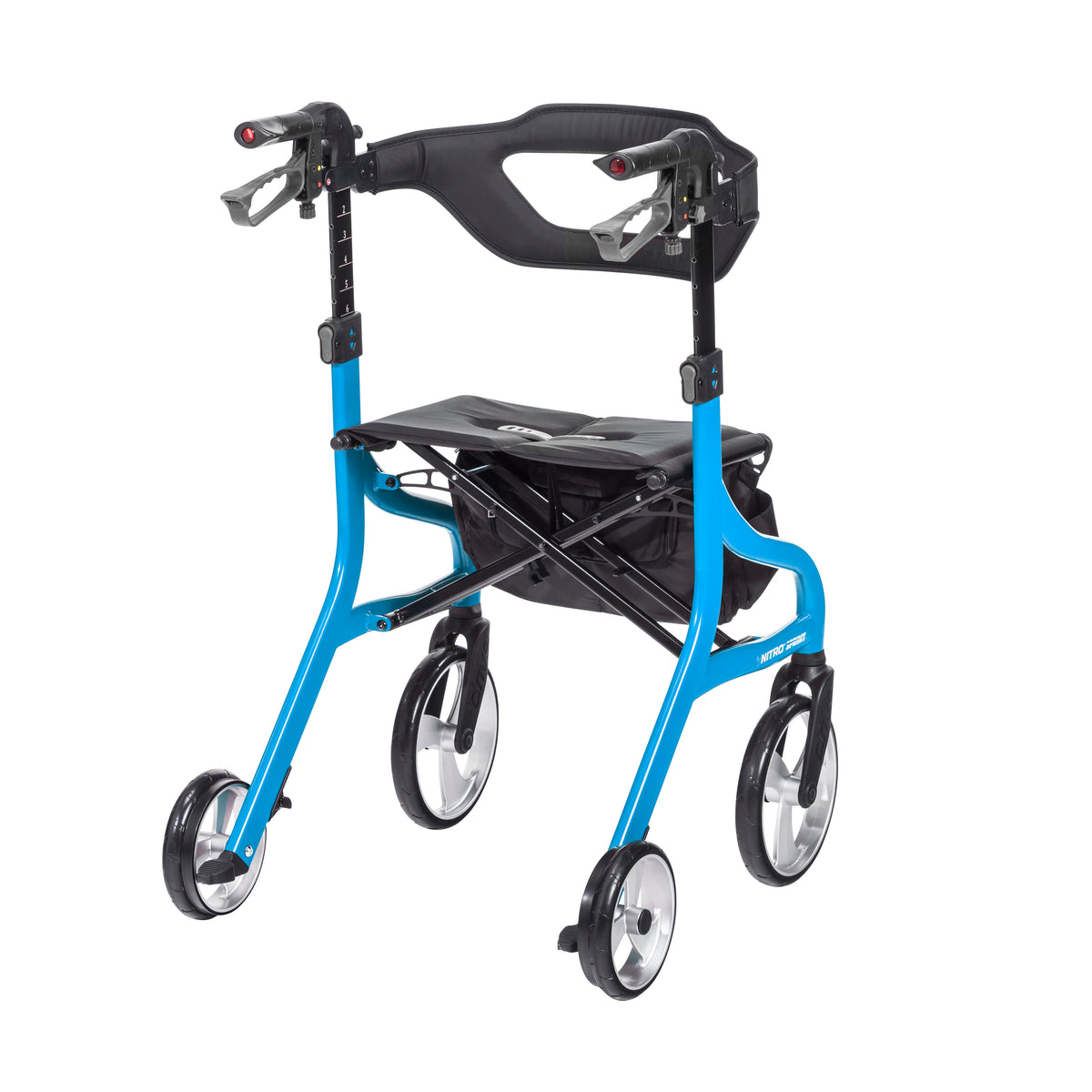 Nitro Sprint Rollator Rolling Walker, Tall, Blue