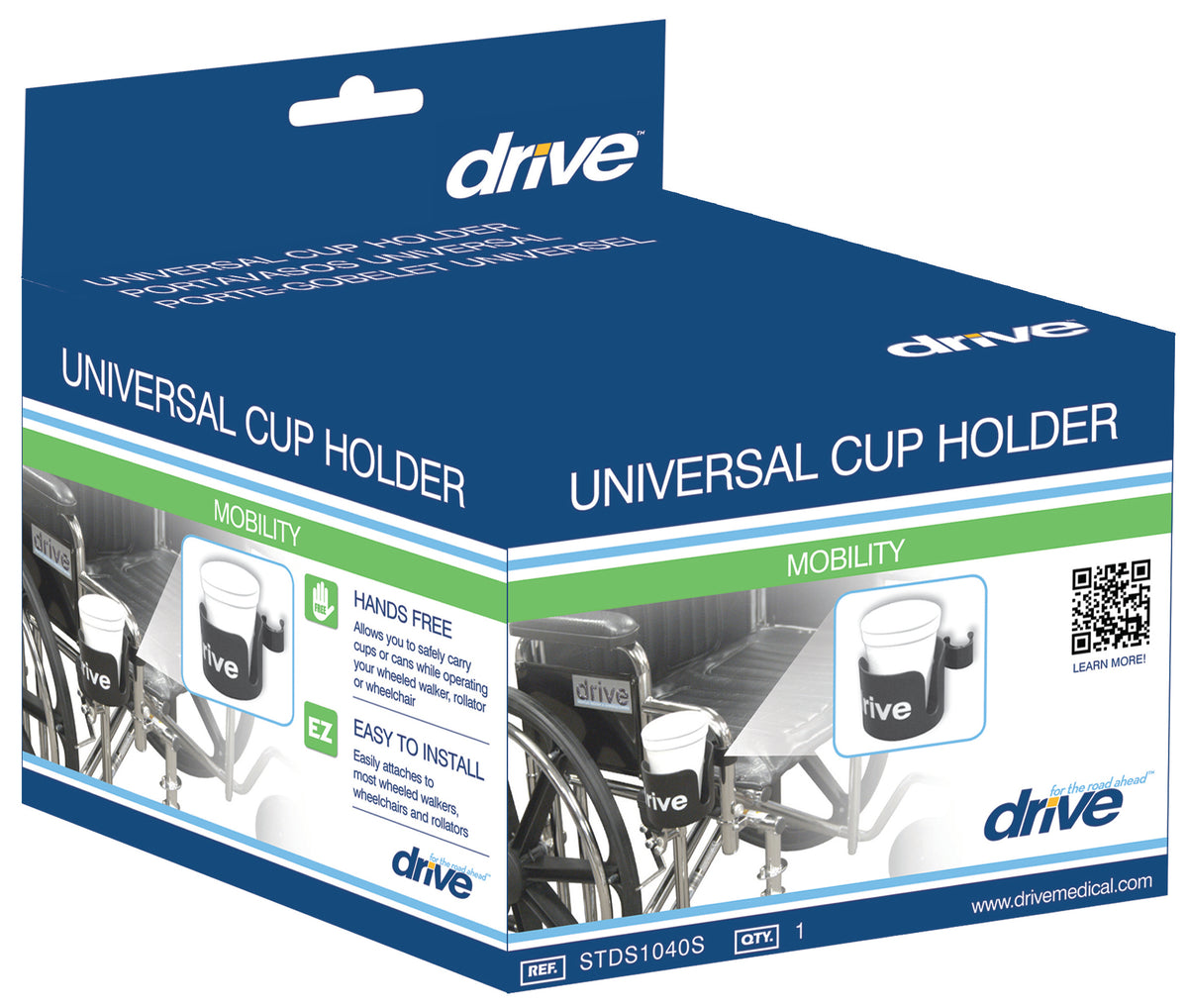 Universal Cup Holder, 3.5" Wide