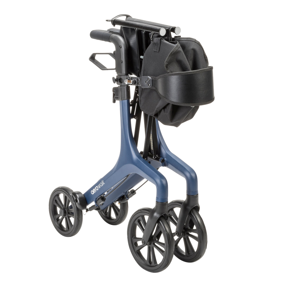 AeroWalk Ultra-Lite Rollator Rolling Walker, Blue