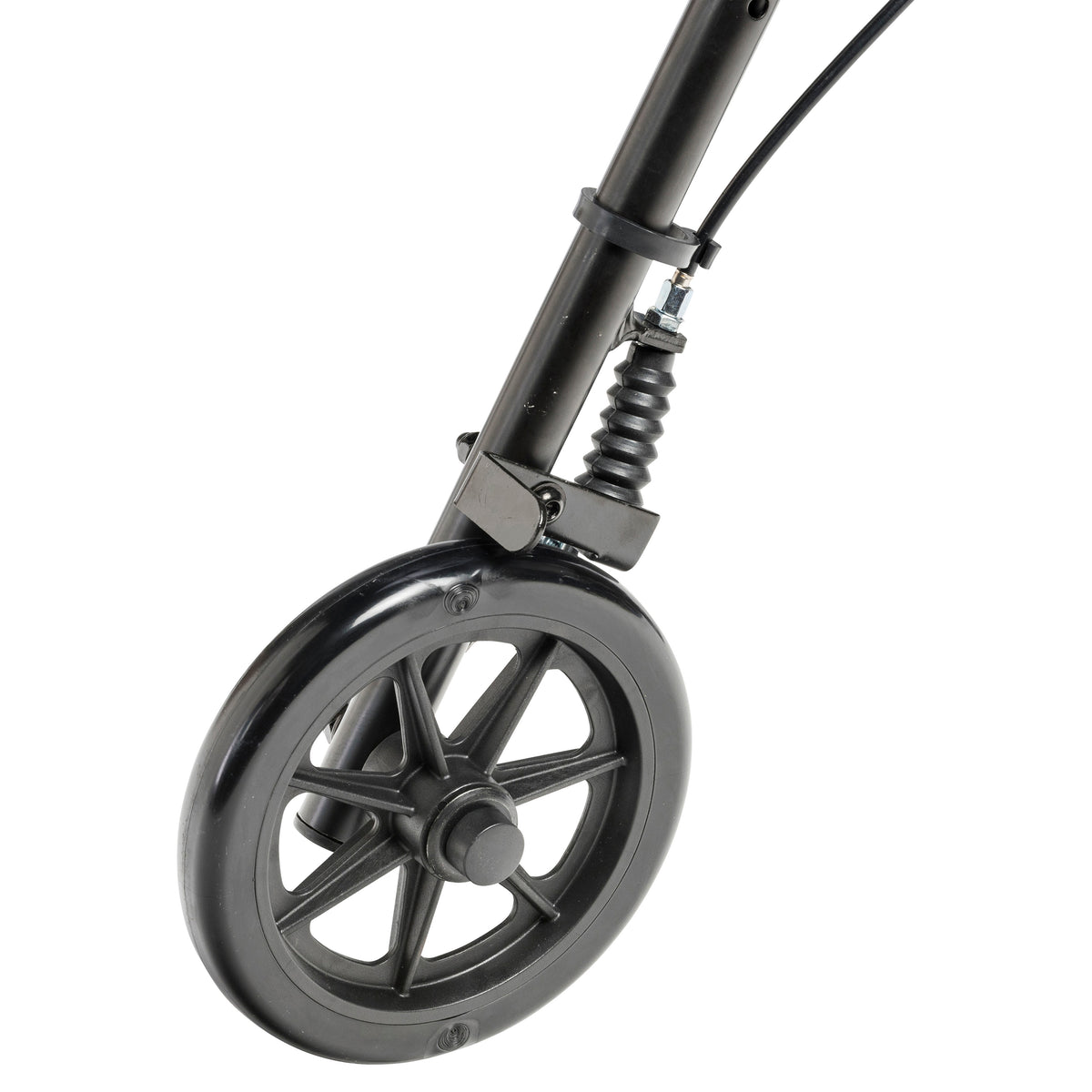 Adjustable Height Rollator Rolling Walker with 6" Wheels, Red