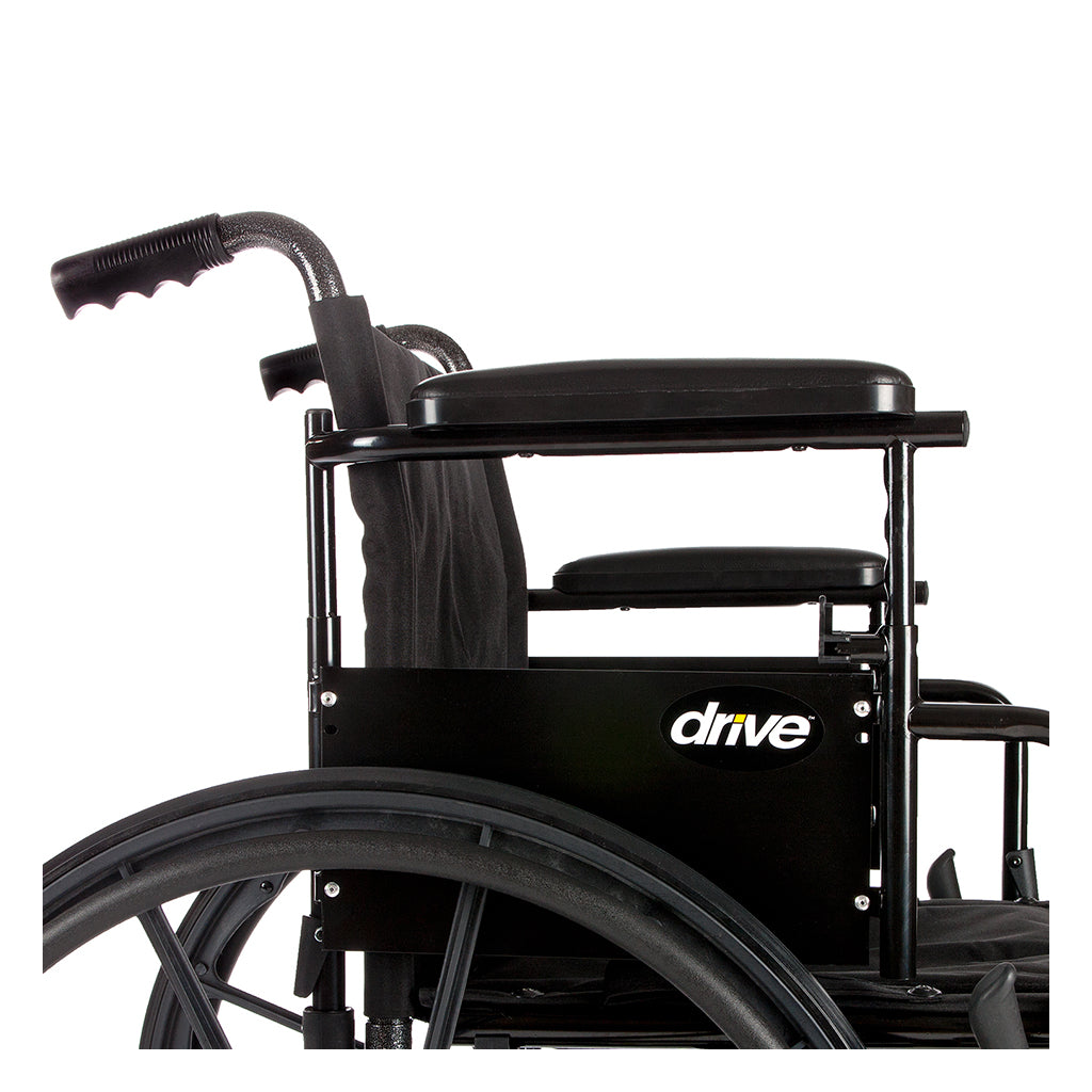 Cruiser X4 Lightweight Dual Axle Wheelchair with Adjustable Detachable Arms, Desk Arms, Elevating Leg Rests, 20" Seat