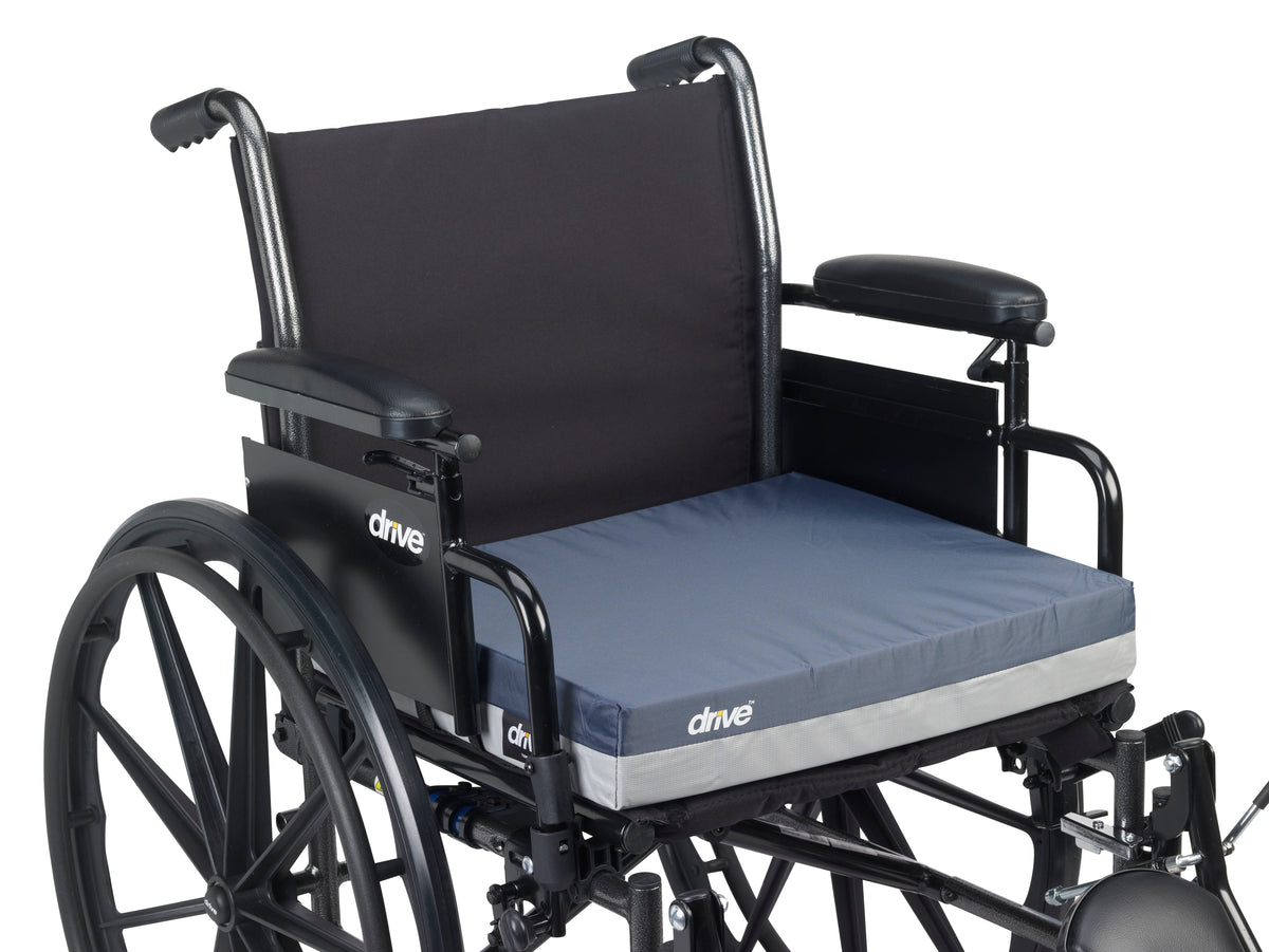 Gel "E" Skin Protection Wheelchair Seat Cushion, 20" x 16" x 3"
