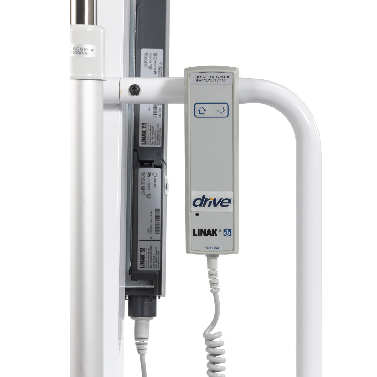 Battery Powered Electric Patient Lift with Rechargeable and Removable Battery, No Wall Mount