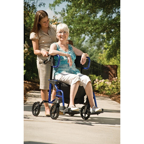 Lumex Hybrid Rollator Walker and Transport Chair