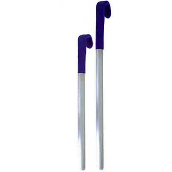 Long Stainless Steel Shoehorn with Curved Hand Grip