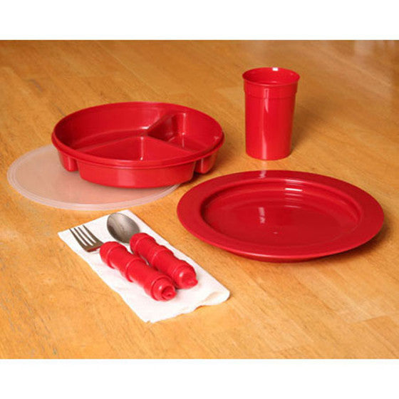 Alzheimer's Deluxe Redware™ Dinnerware Set (2)