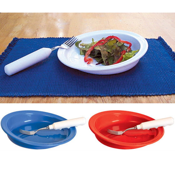 Round Scoop Dish, Non-Skid Adaptive Plate