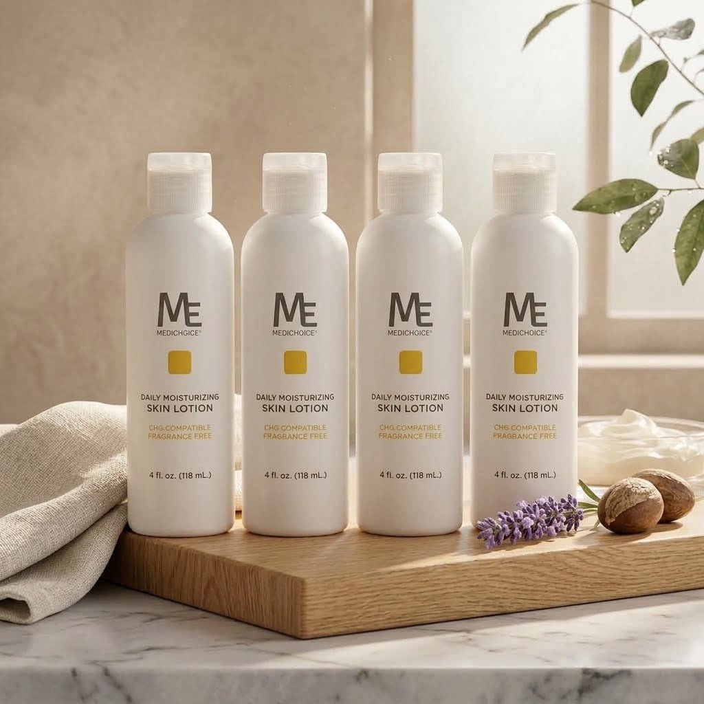 ME MediChoice Daily Moisturizing  Fragrance Free Skin Lotion (PC6004) 4-Pack, 4 OZ