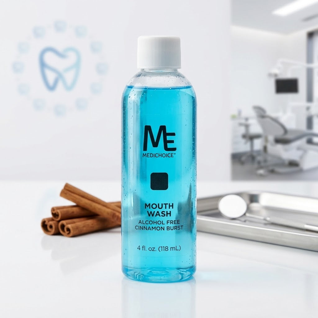 ME MediChoice Mouthwash Alcohol Free, Cinnamon Burst Flavor 6-Pack (PC7500)
