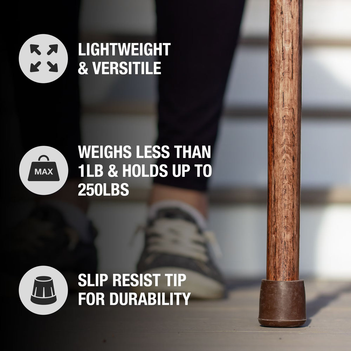 Handcrafted Wooden Walking Cane