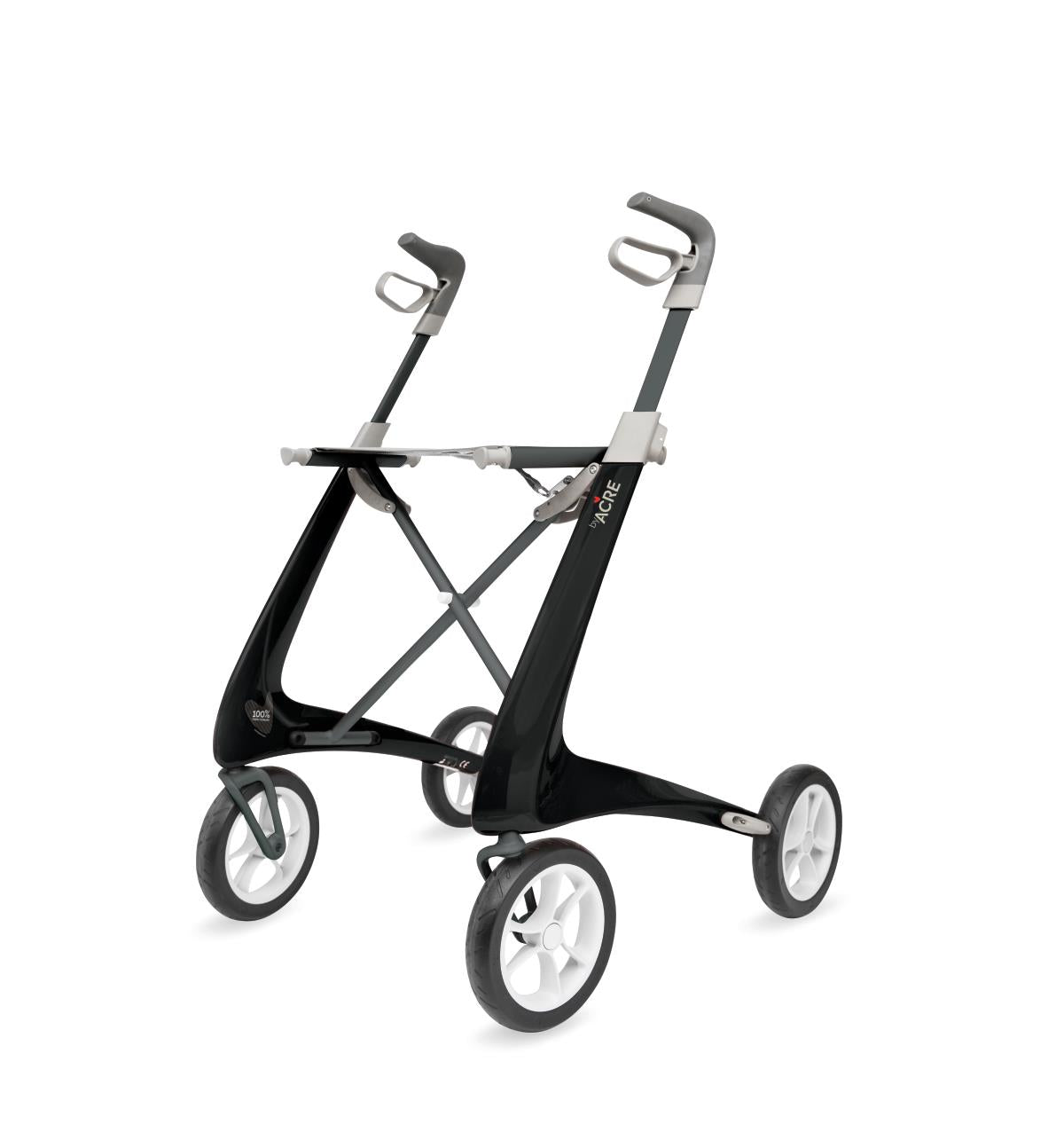 Rollator, Carbon Fiber, Regular, Black BYA100MDBK