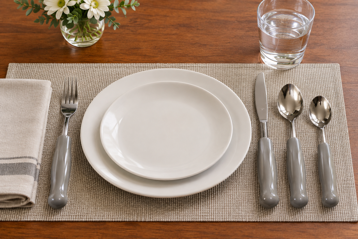 Parkinson's Weighted Utensils with Built-Up Handles