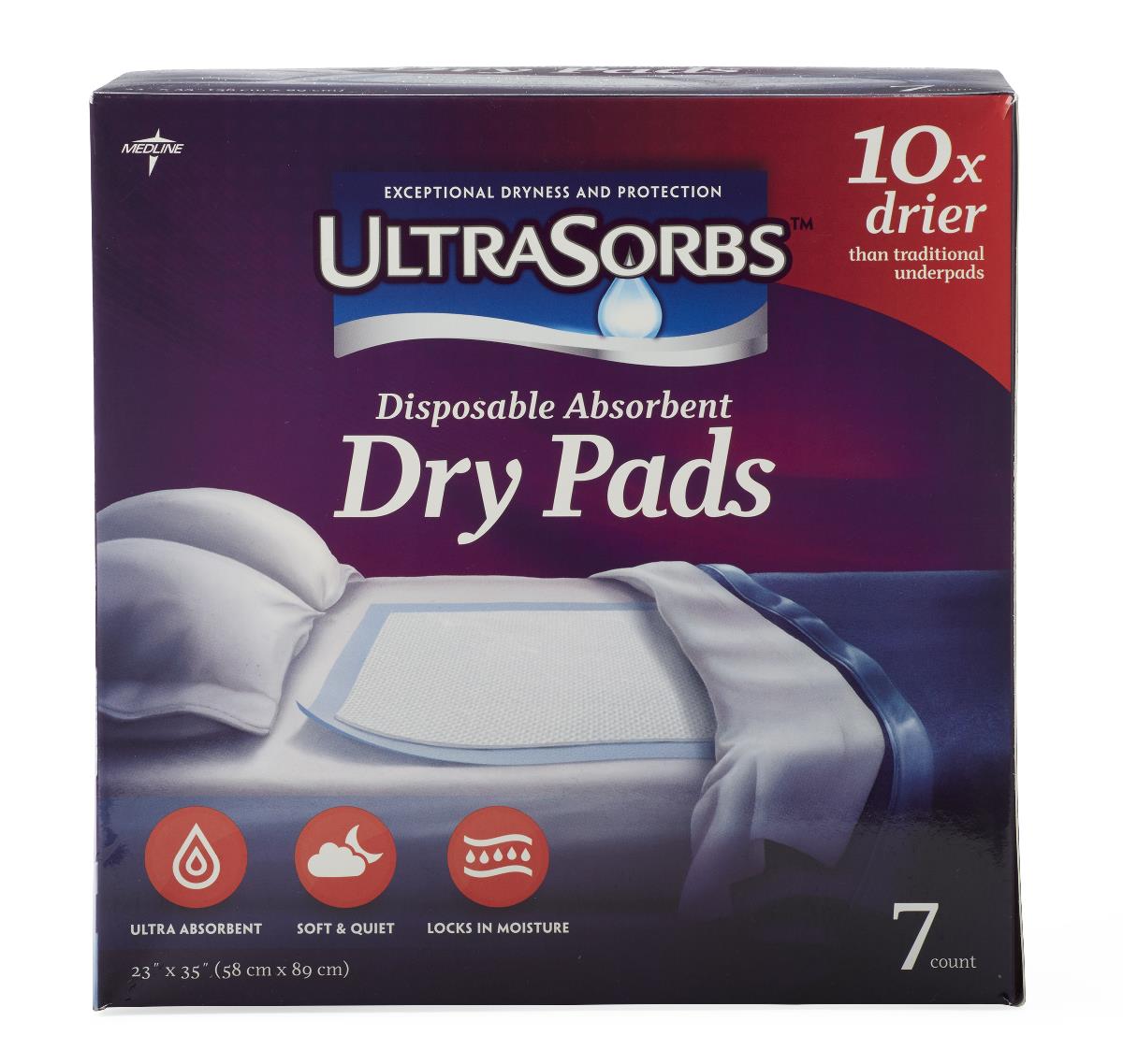 Underpad, Drypad, Retail, 23X36, 7Pk DRY2336RET7A