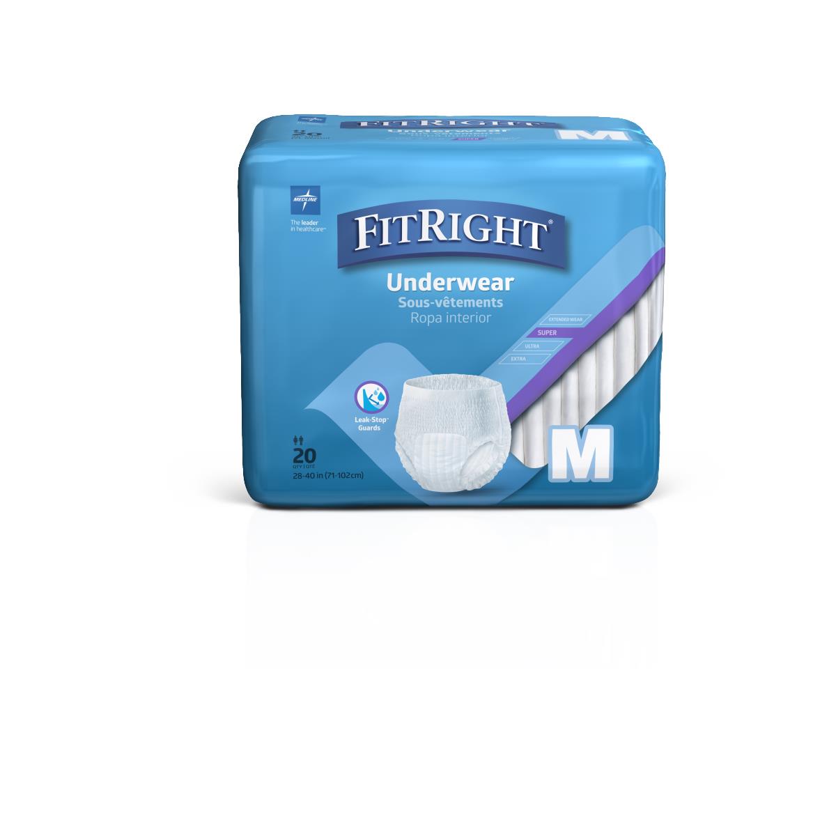 Underwear, Protective, Super, Md, 28-40 FIT33005A