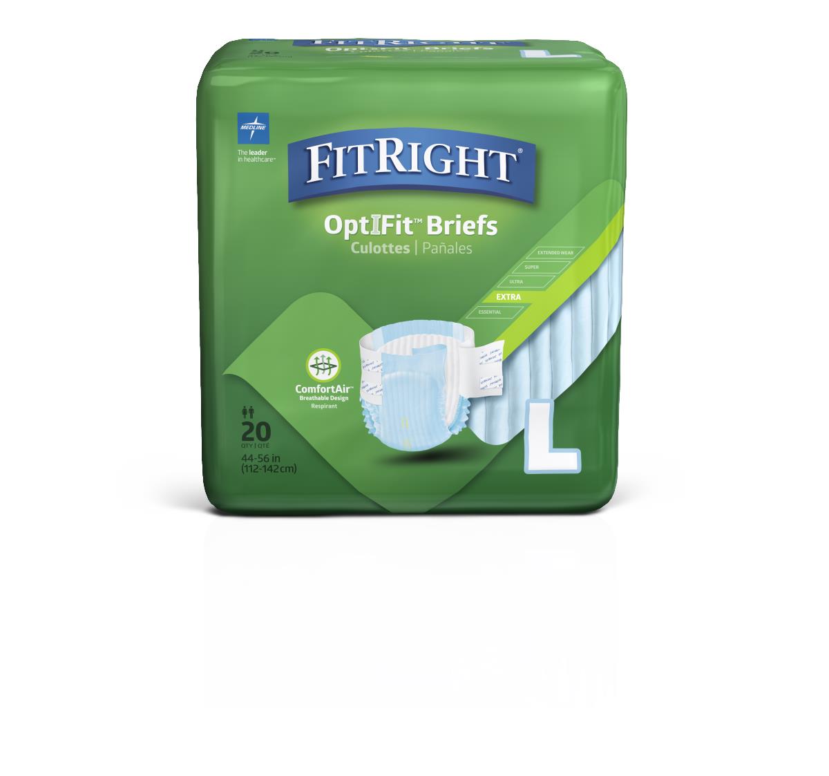 Brief, Clothlike, Fitextra, Lg, 44-56 FITEXTRALG