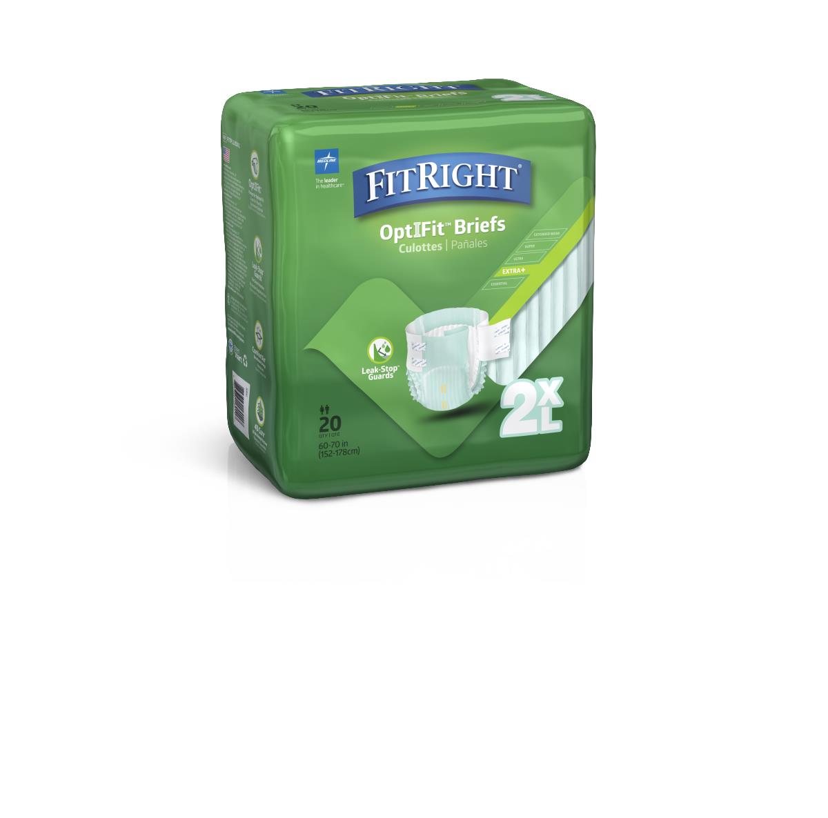 Brief, Clothlike, Fitplus, Xxl, 60-70 FITPLUSXXL