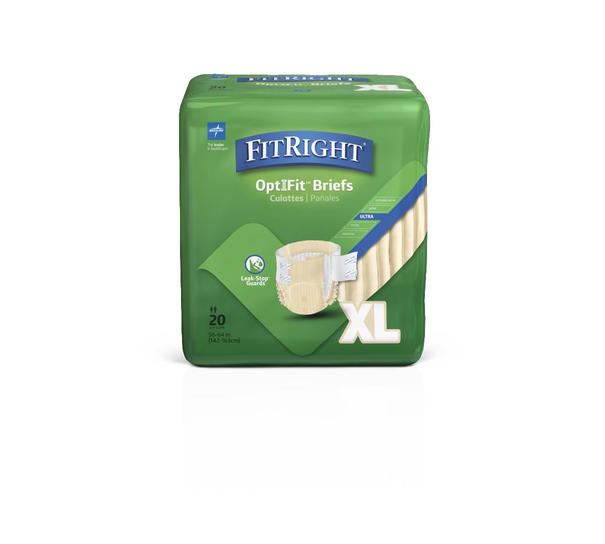 Brief, Clothlike, Fitultra, Xlg, 56-64 FITULTRAXLG