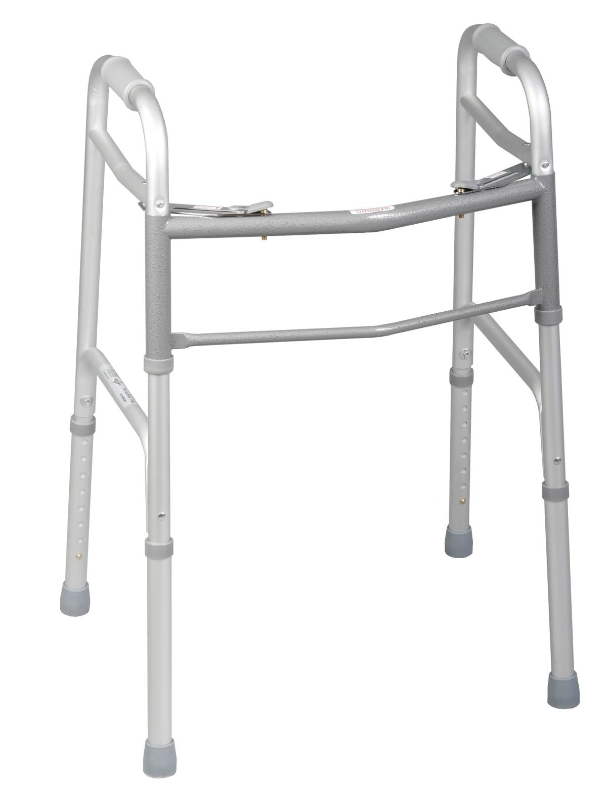 Walker, 2 Button, Folding, Adj, 1In, Junior MDS86410J4