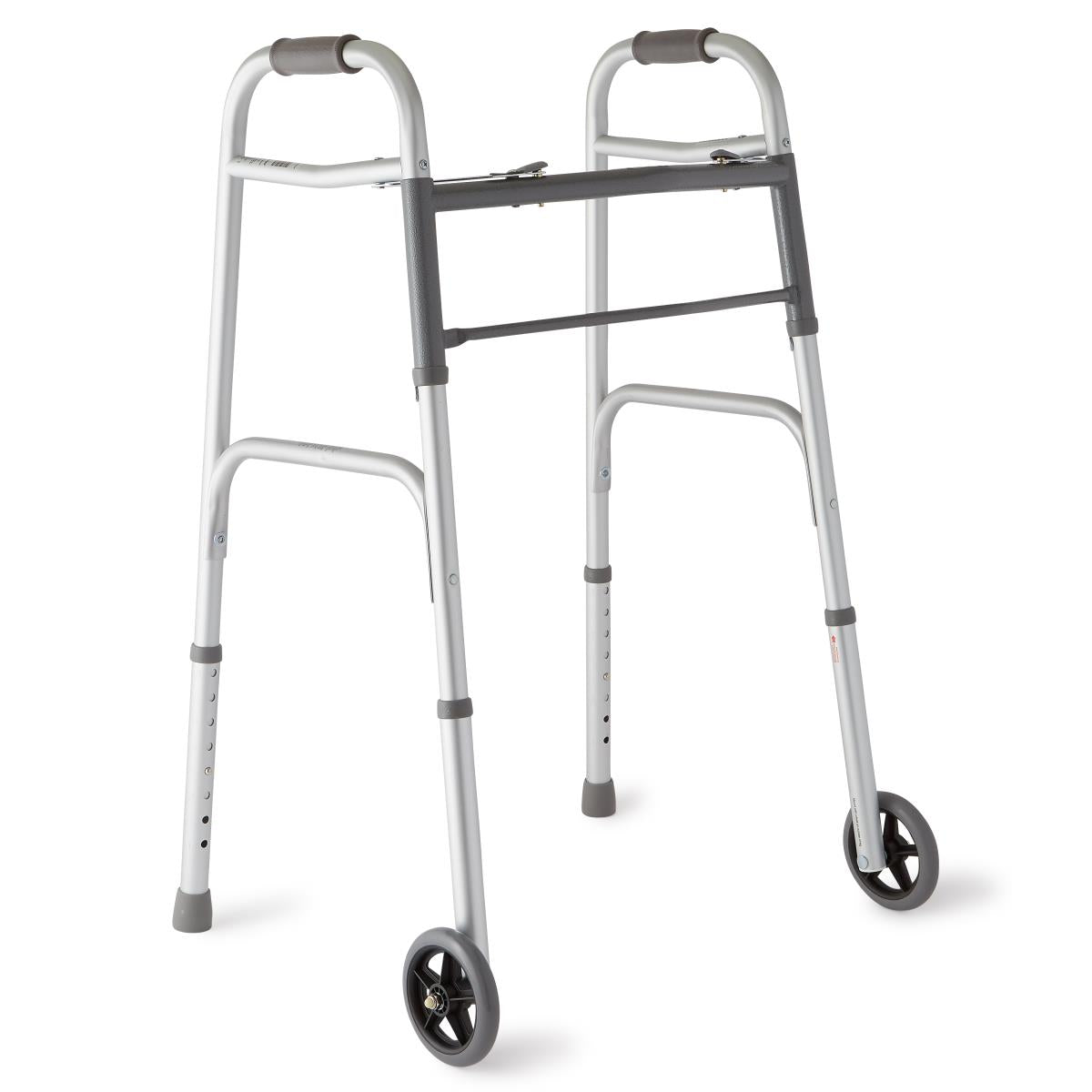 Walker, 2 Button, Folding, W/5Inwheels MDS86410W54H