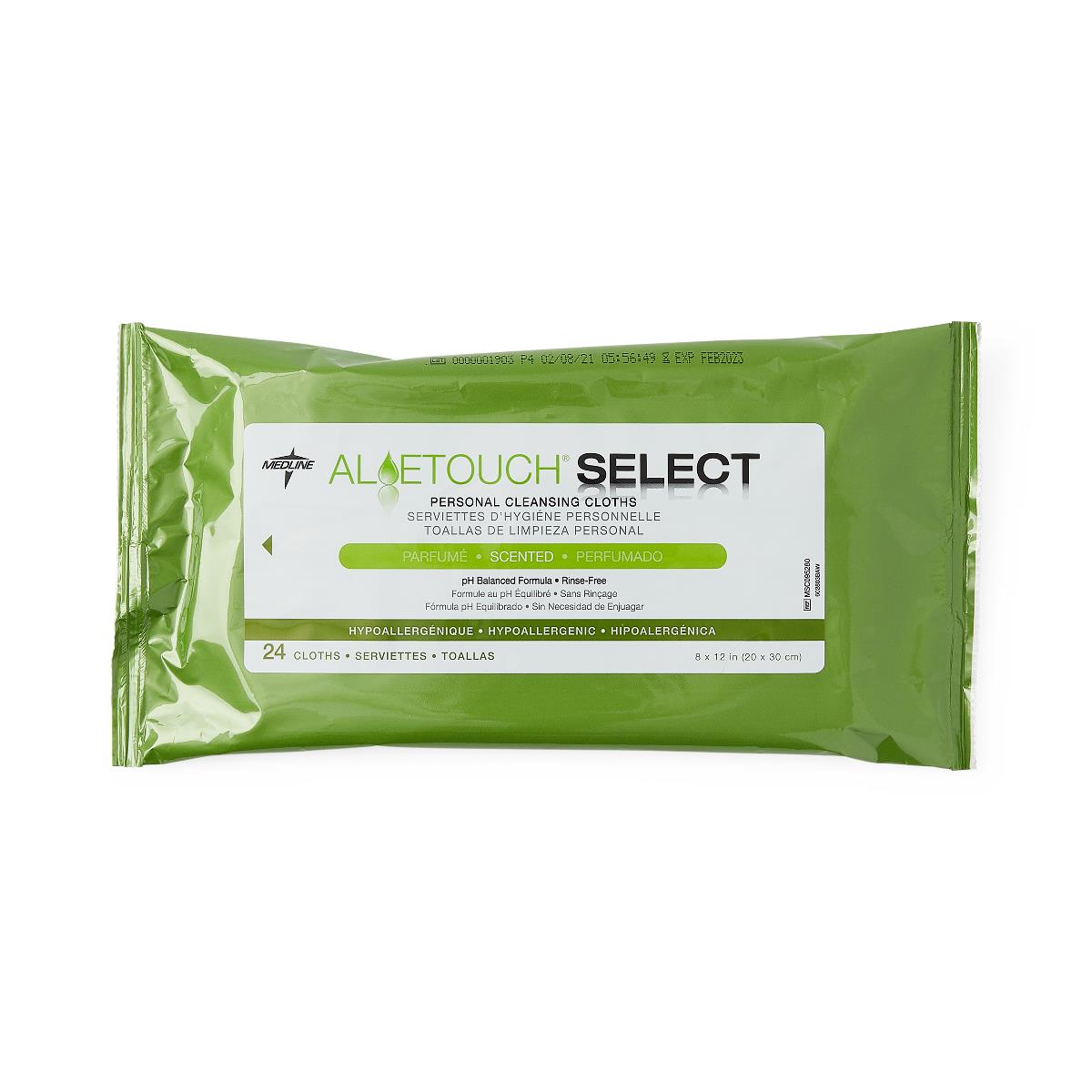 Wipe, Aloetouch, Select, Scented, 24/Pk MSC095280
