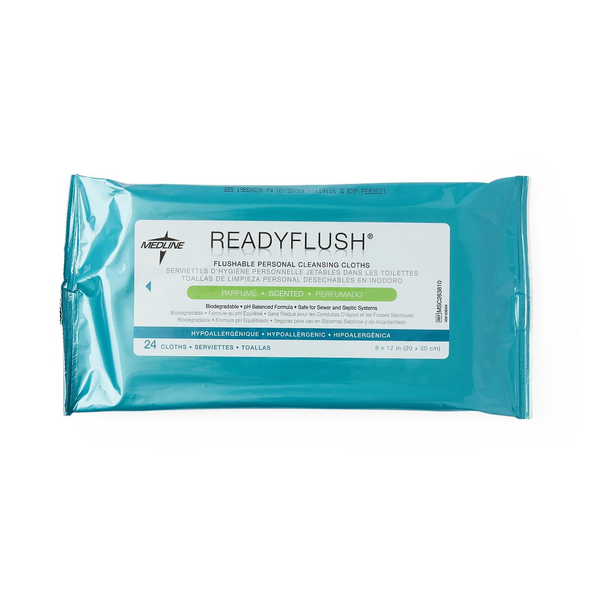 Wipe, Readyflush, Scented, 24/Pack MSC263810H