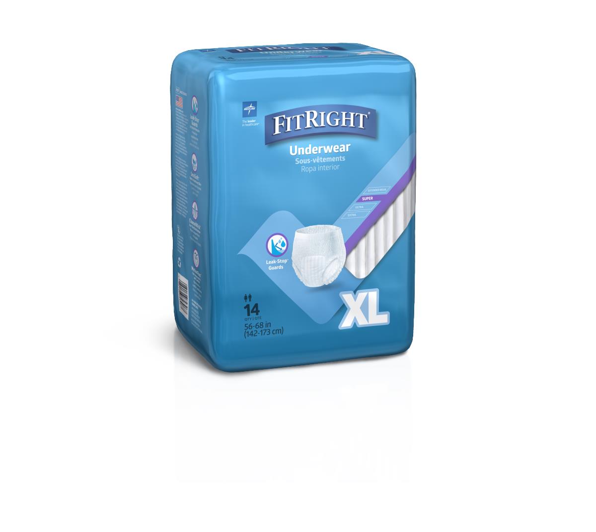 Underwear, Protective, Super, Xl, 56-68 MSC33600