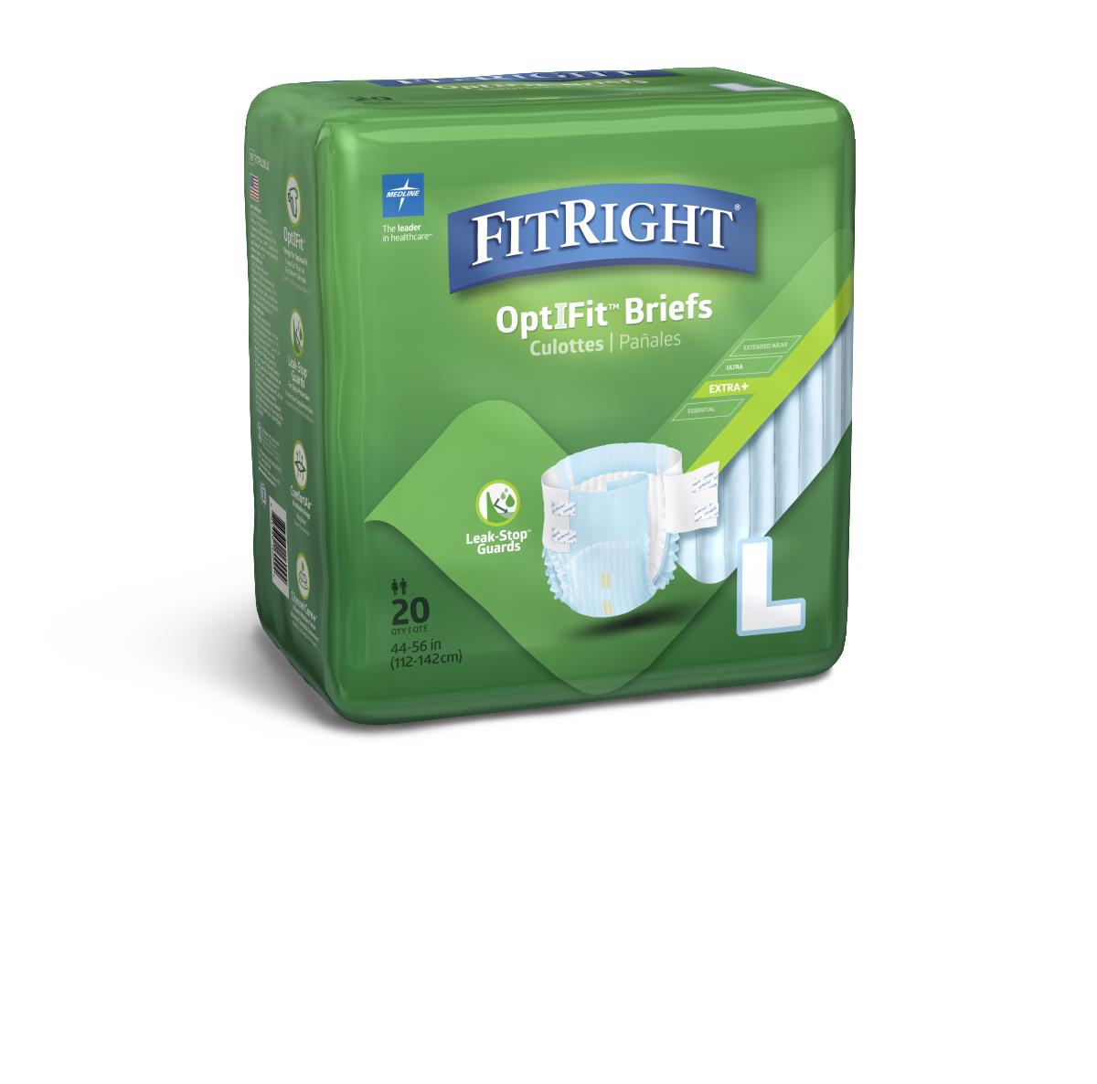 Brief, Clothlike, Fitplus, Lg, 44-56 FITPLUSLGZ