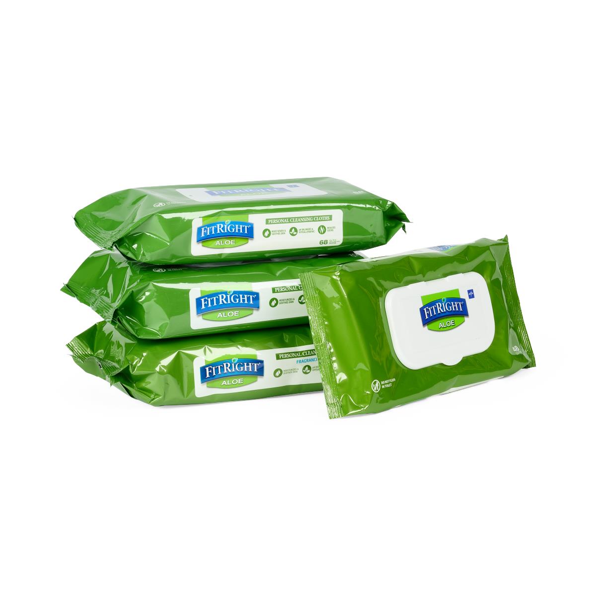 Wipe, Fitright, Scented, 68/Pk MSC263754
