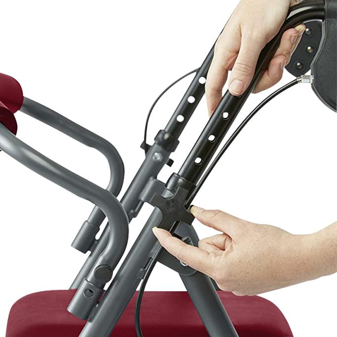 Rollator, Knock-Down, Burgundy, Mb MDS86850ESAR