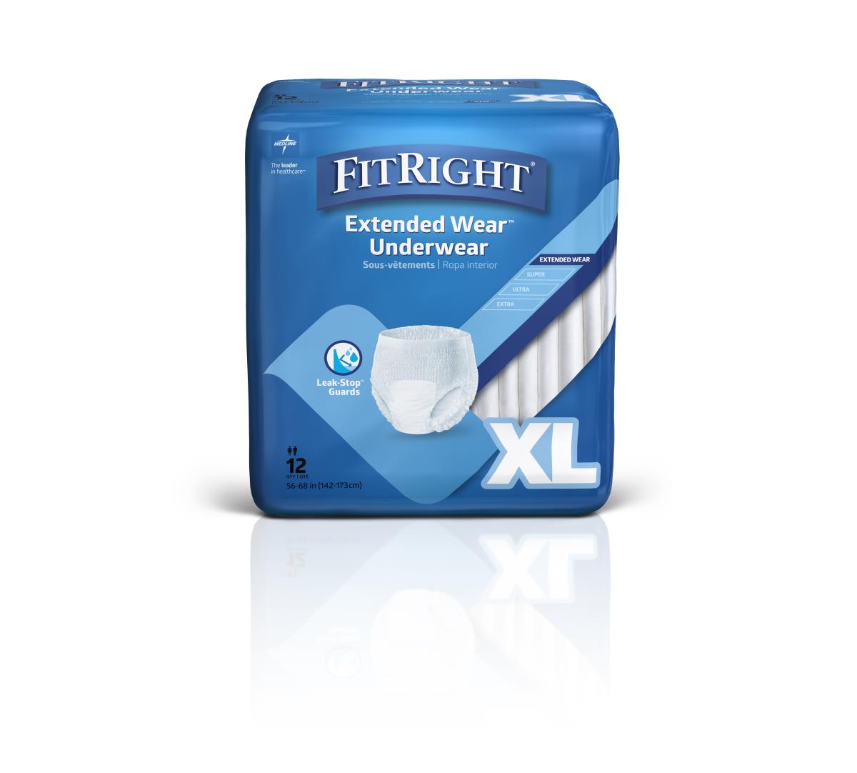 Underwear, Protective, Xlg, Hvy, 56-68 MSC53600H