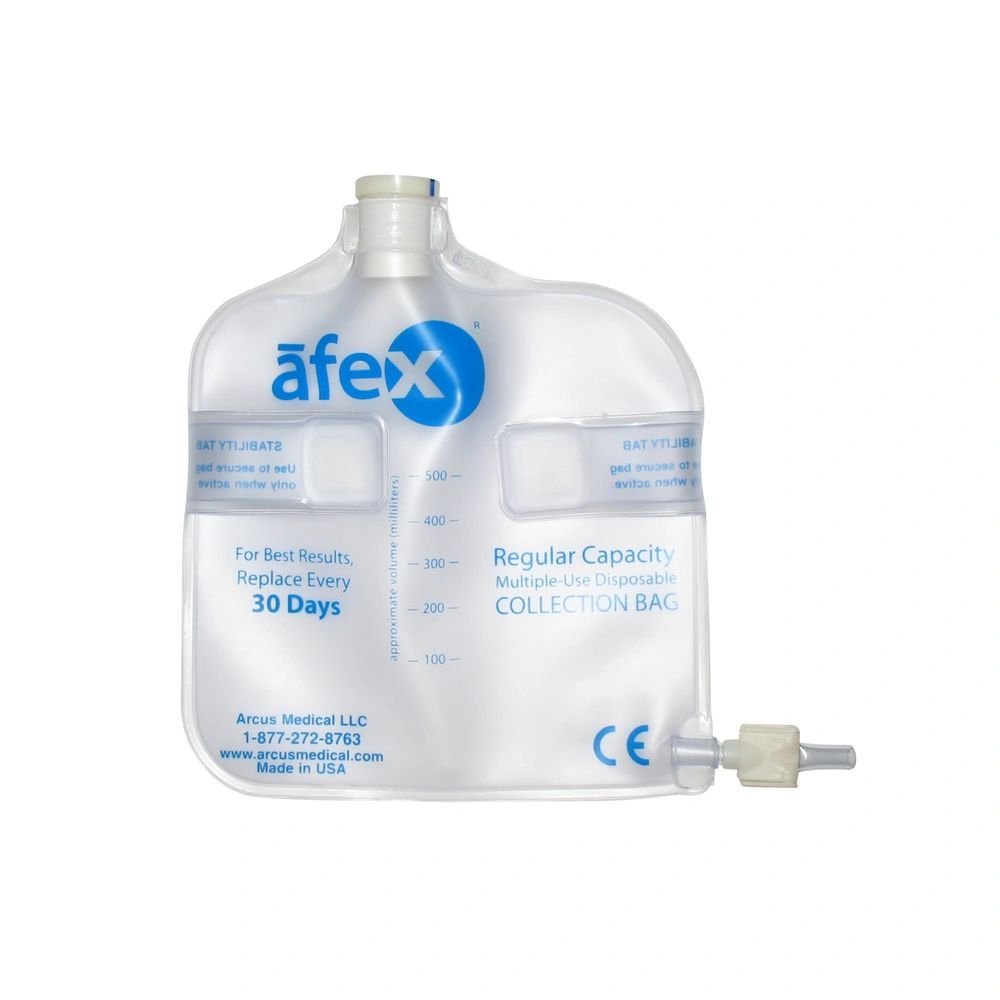 Afex Day Collection Bag 500 mL Standard, Non-Vented - A400B - Arcus Medical