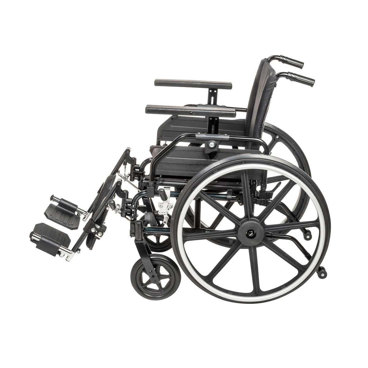 Viper Plus GT Wheelchair with Universal Armrests, 22" Seat, Elevating Legrests, view 7