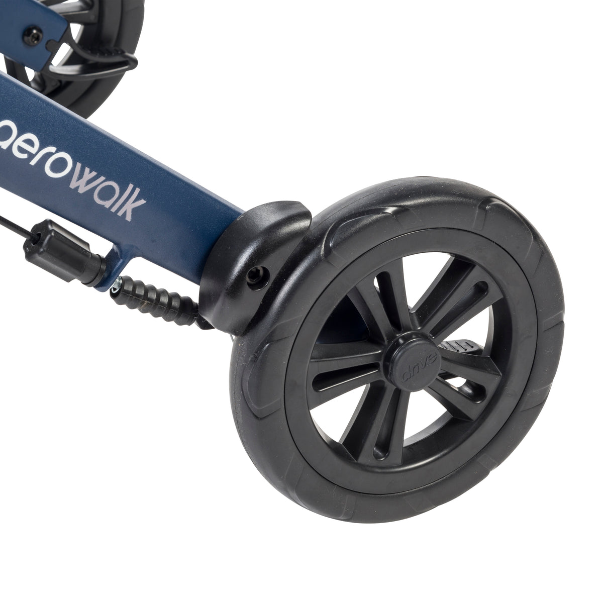 AeroWalk Ultra-Lite Rollator Rolling Walker, Blue
