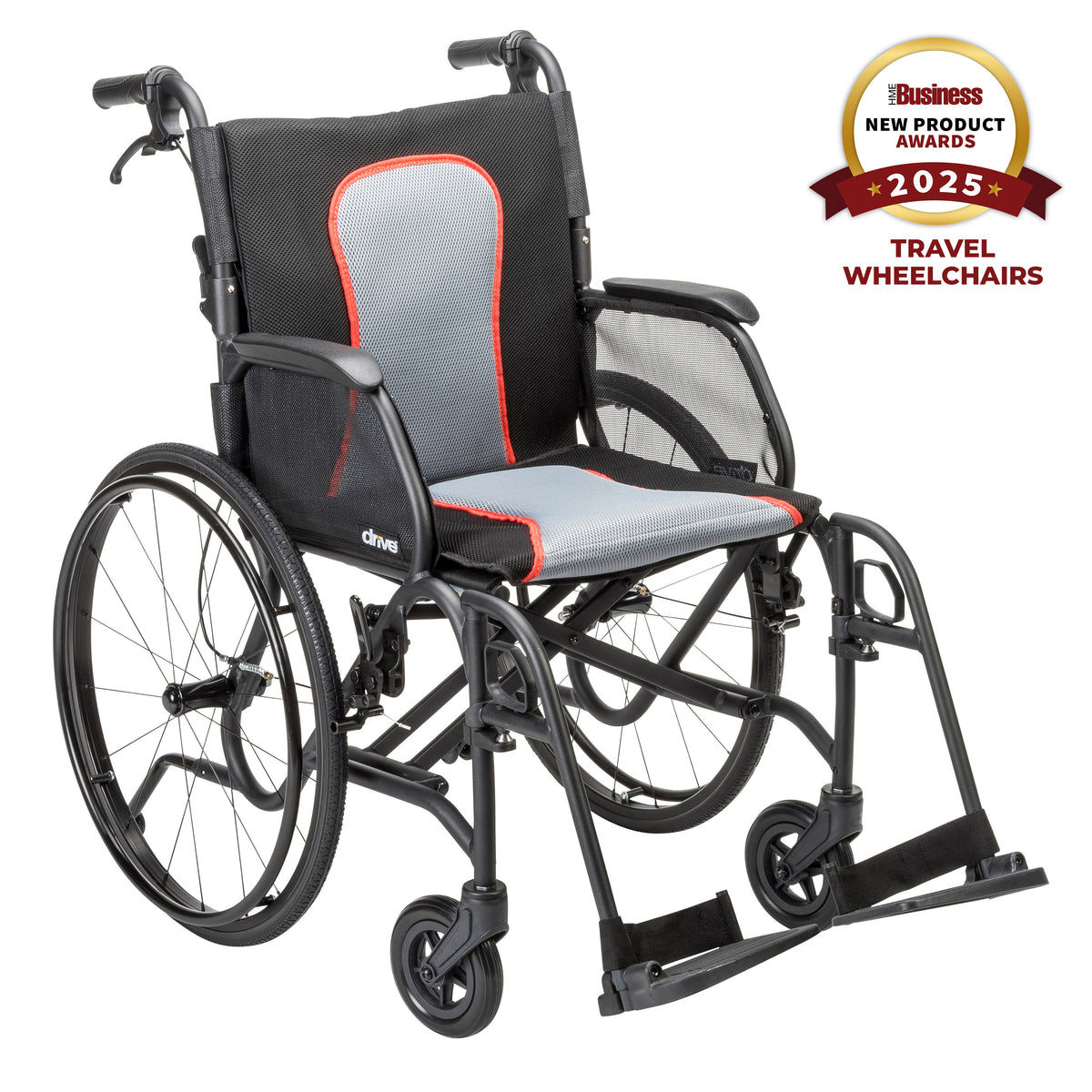 AeroFly™ Ultra-Lite Wheelchair, Matte Black, 18"