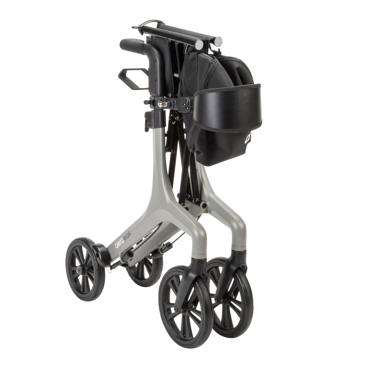 AeroWalk Ultra-Lite Rollator Rolling Walker, Grey